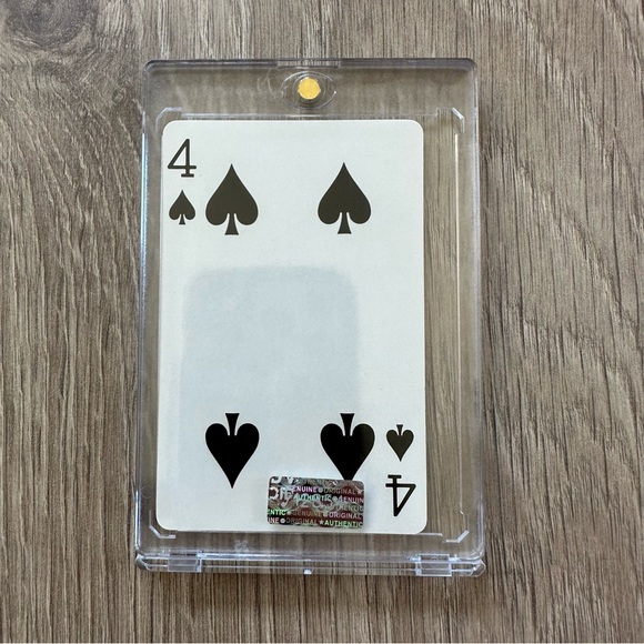 Vintage Tiffany & Co Collectible Playing Card 4 of Spades in a Protective Case - Picture 3 of 4